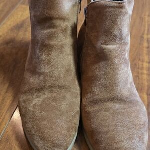 Women's Suede Ankle Boots - Brown